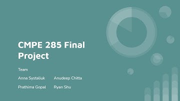 ---OLD--- CMPE 285-S21: Final Project Presentation and Demo ---OLD---