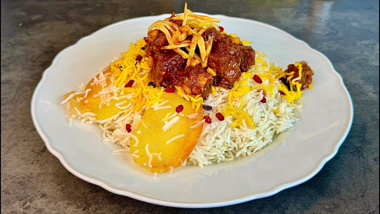 How to Cook Gheimeh | Traditional Persian Stew with Saffron Rice - YouTube