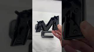 GMC 3D Front Grille Emblem Nameplate for 2019-2025 Sierra 1500 2500HD 3500HD High-Quality Plastic.