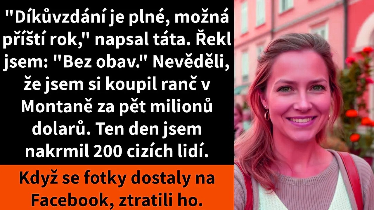 Ráno před Dnem díkůvzdání mi táta napsal jen osm slov: „Díkůvzdání je plné. Možná příští rok.“ Po všech těch letech, co jsem sedávala u skládacího stolu v rohu, zatímco moje sestra zářila u toho...