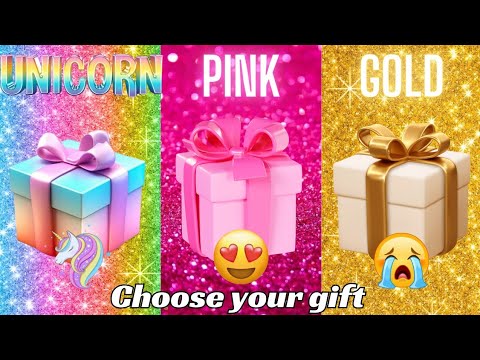 Choose your Gift💝🎉💙 #chooseyourgift #3giftbox #4giftbox #pink #rainbow #blue #pickone