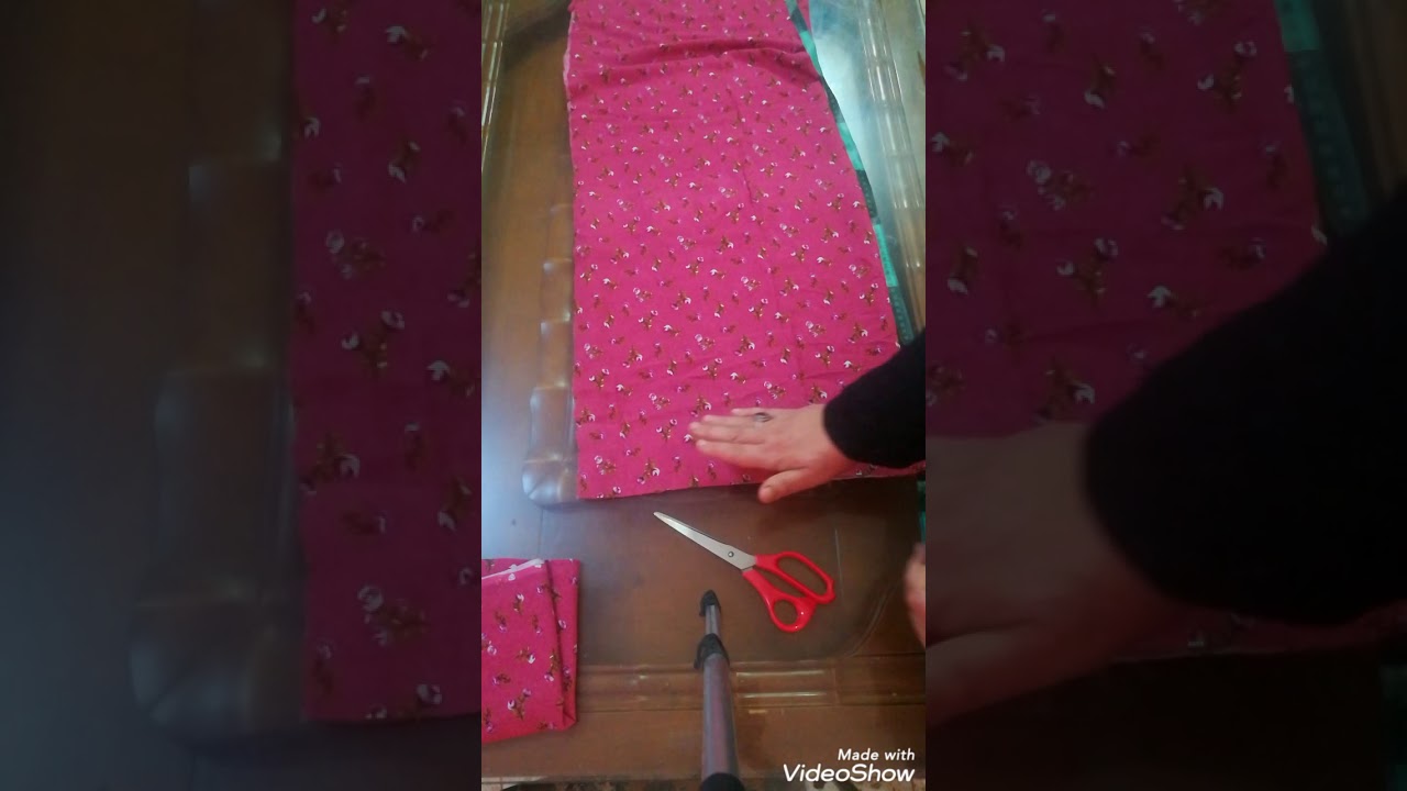 فصال دشداشه قصيره وردن كلوش بطريقين وعده قياسات