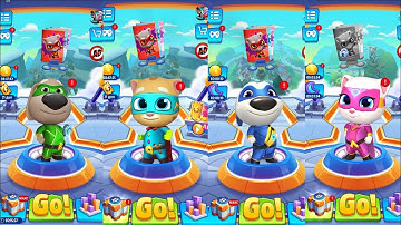 🔥Talking Tom Hero Dash - All Heroes Unlocked! Tom  🆚️Angela Epic Battle | Full Walkthrough Gameplay🎮