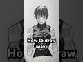 How to draw Maki Zenin from Jujutsu Kaisen! Easy! #art #maki #makizenin #jjk #jujutsukaisen #drawing
