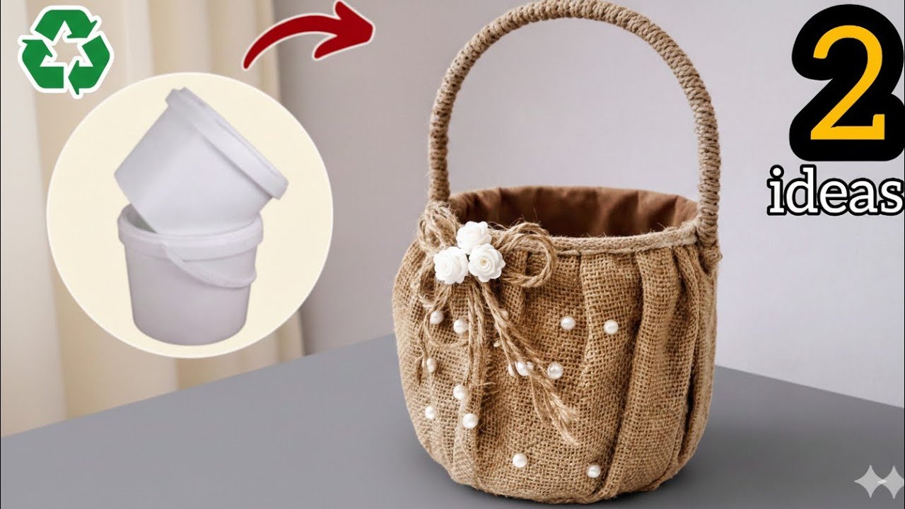 Don't throw away plastic buckets! See what you can make from them - recycle