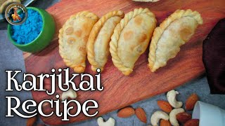 Holi SPECIAL Recipe / Karanji Recipe / Gujiya Banane ka Tarika / Karjikai Recipe-Kayi Kadubu Recipe