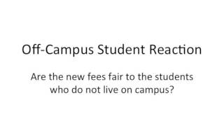 Off-campus student reactions to JSU fees