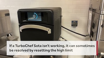 How to Reset a TurboChef NGO/Sota