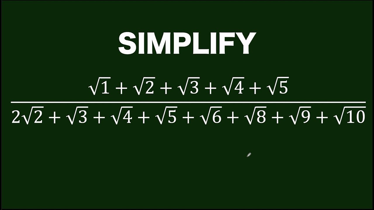 Rational Radical Expression - YouTube