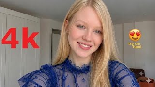 4K Micro Mini string Bikini Tiny Bikini Try On Haul  See Everything Sheer Transparent try On