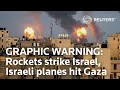 WARNING - GRAPHIC IMAGES: Hamas, Israel trade blows as unrest ignites Gaza
