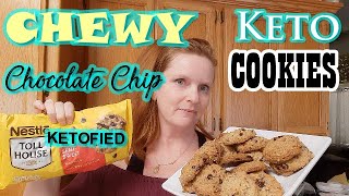The BEST Chewy Soft Keto Chocolate Chip Pecan COOKIES | approx 1.6 NET CARBS PER COOKIE! screenshot 5