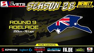 SIMRIGS V8 Veterans II Season 28 II Split 2 II Round 9 II Adelaide