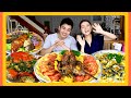 First Date Q&A + Seafood Mukbang (Lobster, Crab, Prawns, Fish, Scallops)