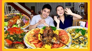 First Date Q&A + Seafood Mukbang (Lobster, Crab, Prawns, Fish, Scallops)