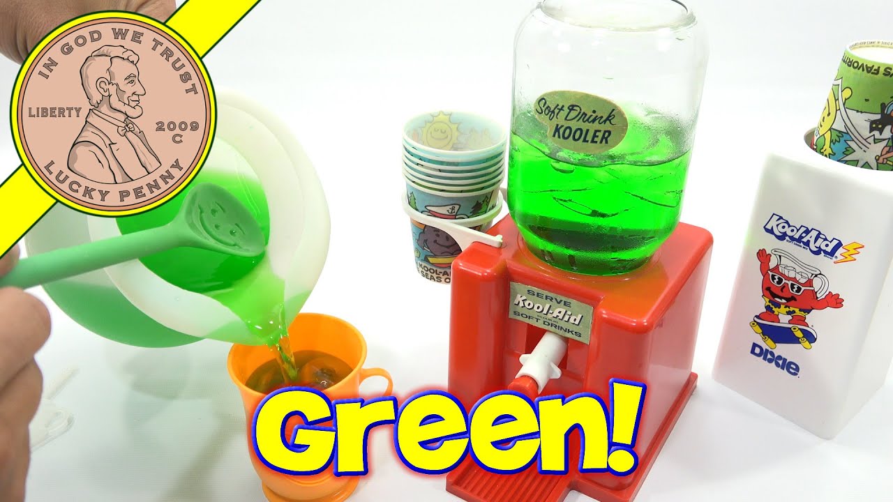 KoolAid Kids Toy Party Soft Drink Dispenser Kooler YouTube