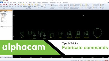 Fabricate editing commands | Alphacam
