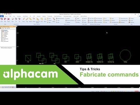 Fabricate editing commands | Alphacam