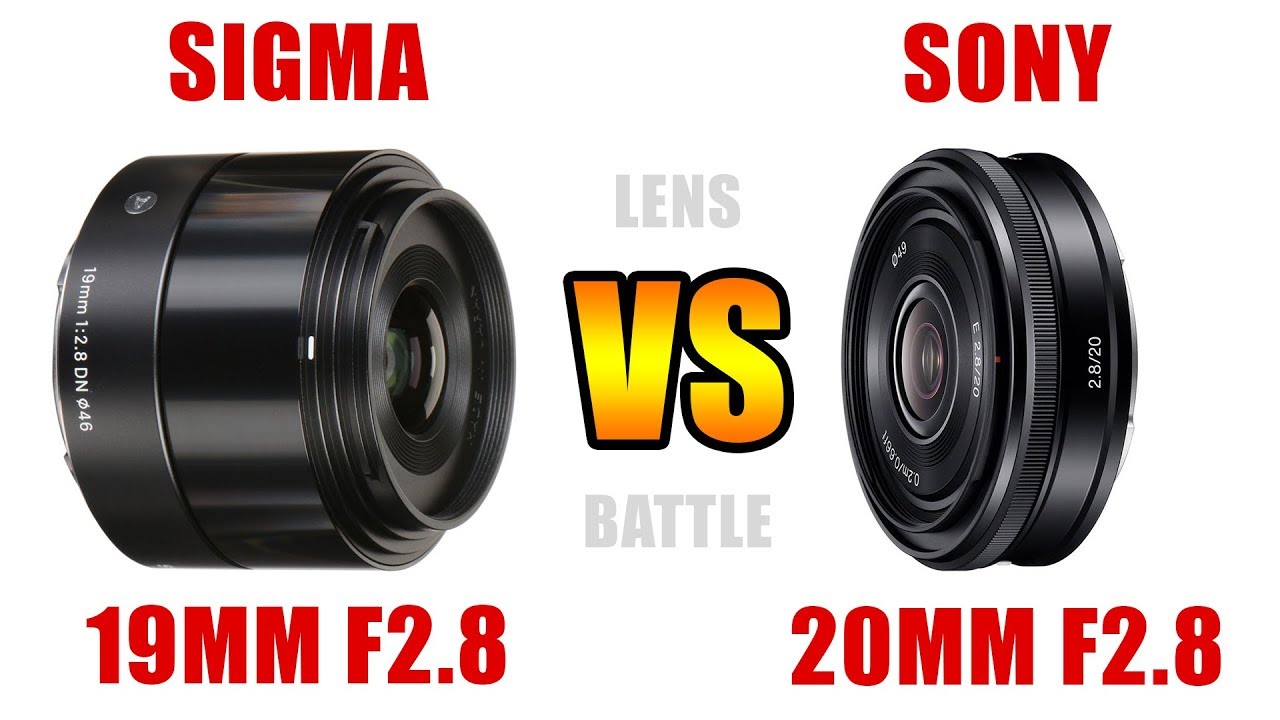 Sigma 19mm f2.8 [E-Mount] VS Sony 20mm f2.8 [ a6400 Lens Battle