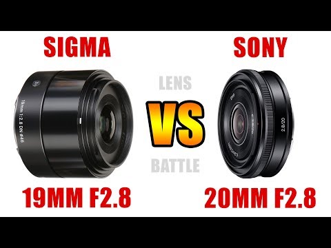 Sigma 19mm f2.8 [E-Mount] VS Sony 20mm f2.8 [ a6400 Lens Battle