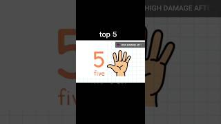 top 5 high damege caracter skill😈😈