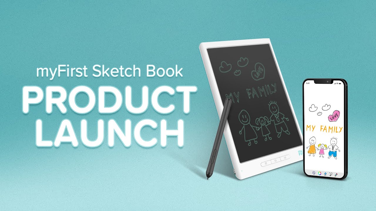 myFirst Sketch Book - Electronic Drawing Pad with Instant Digitisation