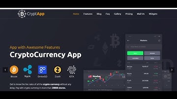 CryptApp - Top Landing Page WordPress Website Theme ❤️ 2021