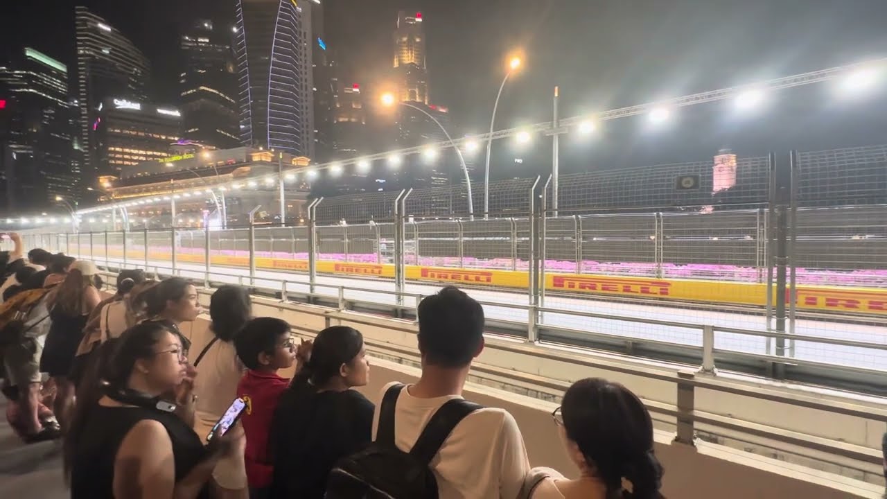 Formula 1 f1 Singapore gp 2023 practice 2 live track upclose hd video 