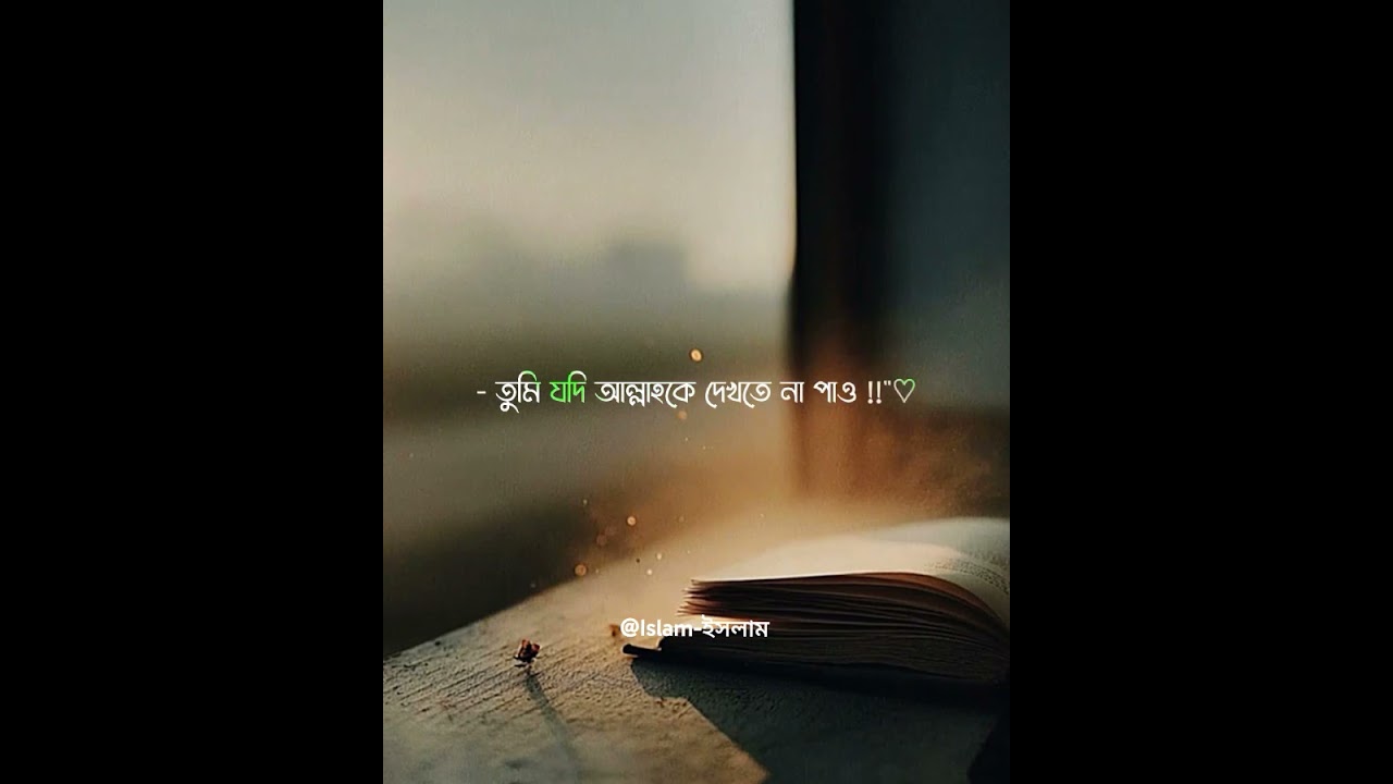 তুমি এমনভাবে আল্লাহর ইবাদত করবে যেন তুমি আল্লাহকে দেখতে পাচ্ছ। #islamইসলাম