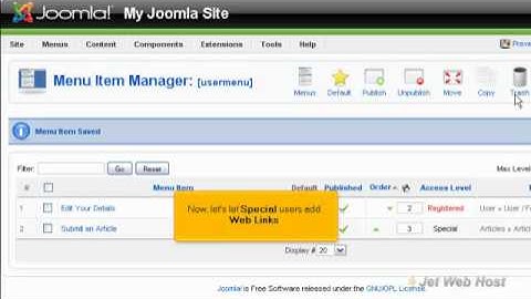 How to add a user menu to your Joomla site