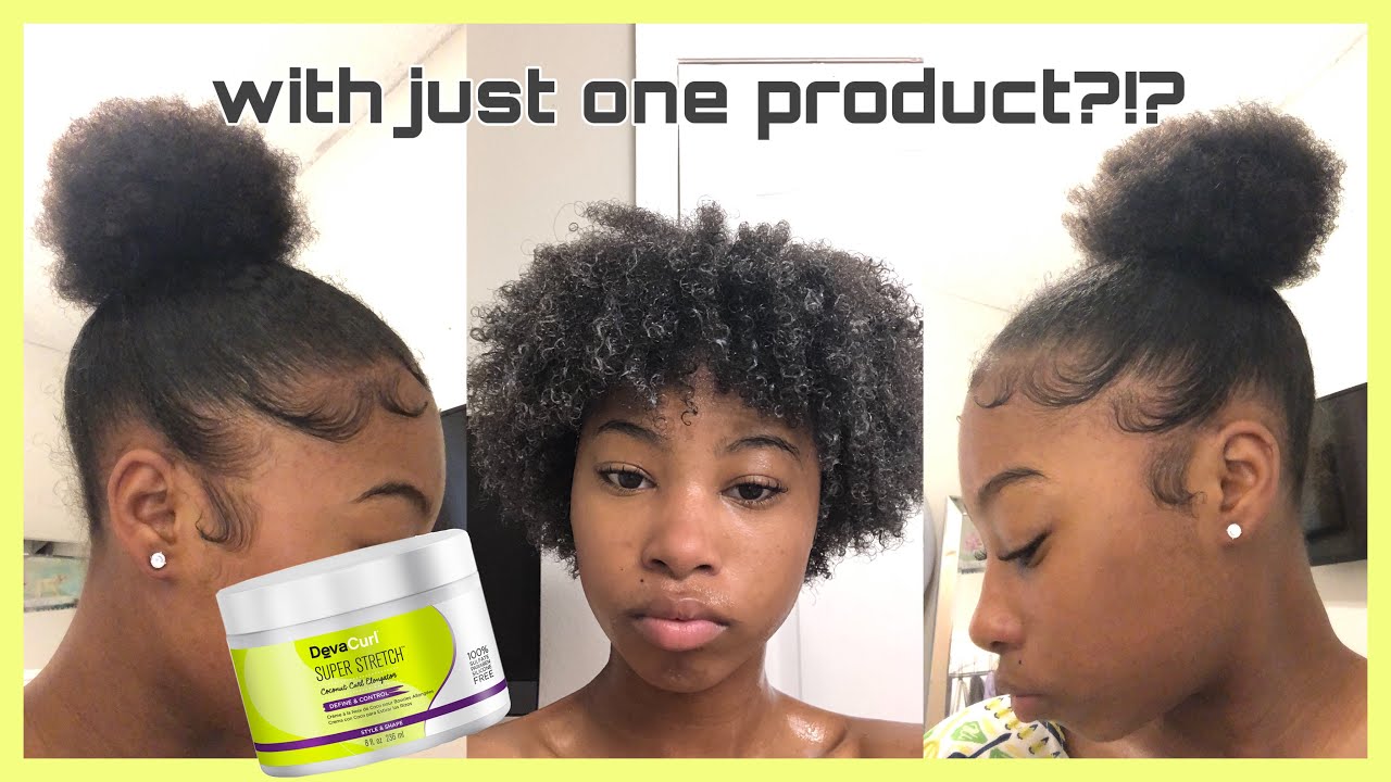 Trying To SLEEK My TYPE 4 HAIR With ONE PRODUCT!! | ft. DevaCurl