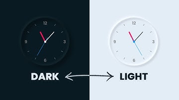 Toggle Between Dark and Light Mode using CSS & Javascript | CSS Neumorphism Working Analog Clock