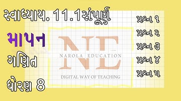 CHAPTER 11, MAPAN, SWADHYAY 11.1, STD-8, MATHS, Q-1,Q-2,Q-3,Q-4,Q-5