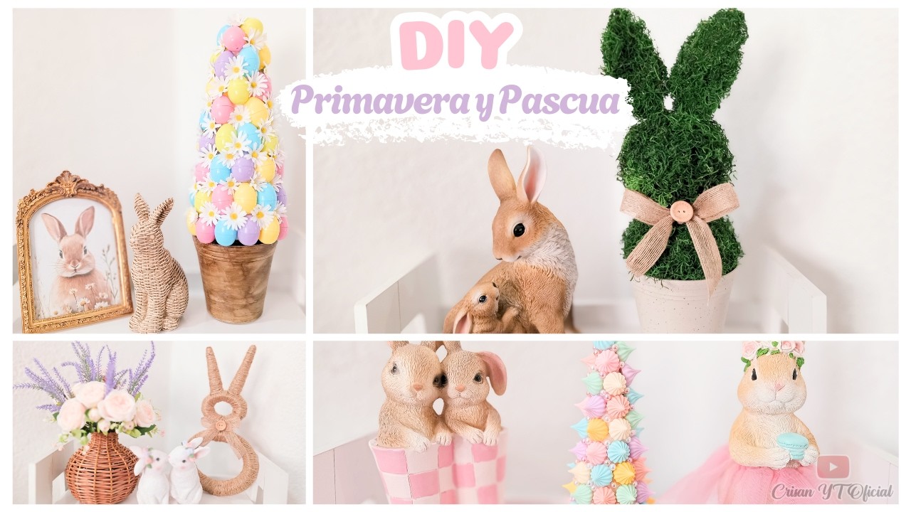 DIY PRIMAVERA 2026 🌸 Manualidades para Decorar tu Casa 🌸 No creerás cómo lo hice!
