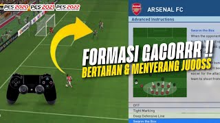 KING PES FORMATION: POWERFUL DEFENSE, QUICK GOALS WHEN ATTACK | PES 2017 2018 2019 2020 2021 2022