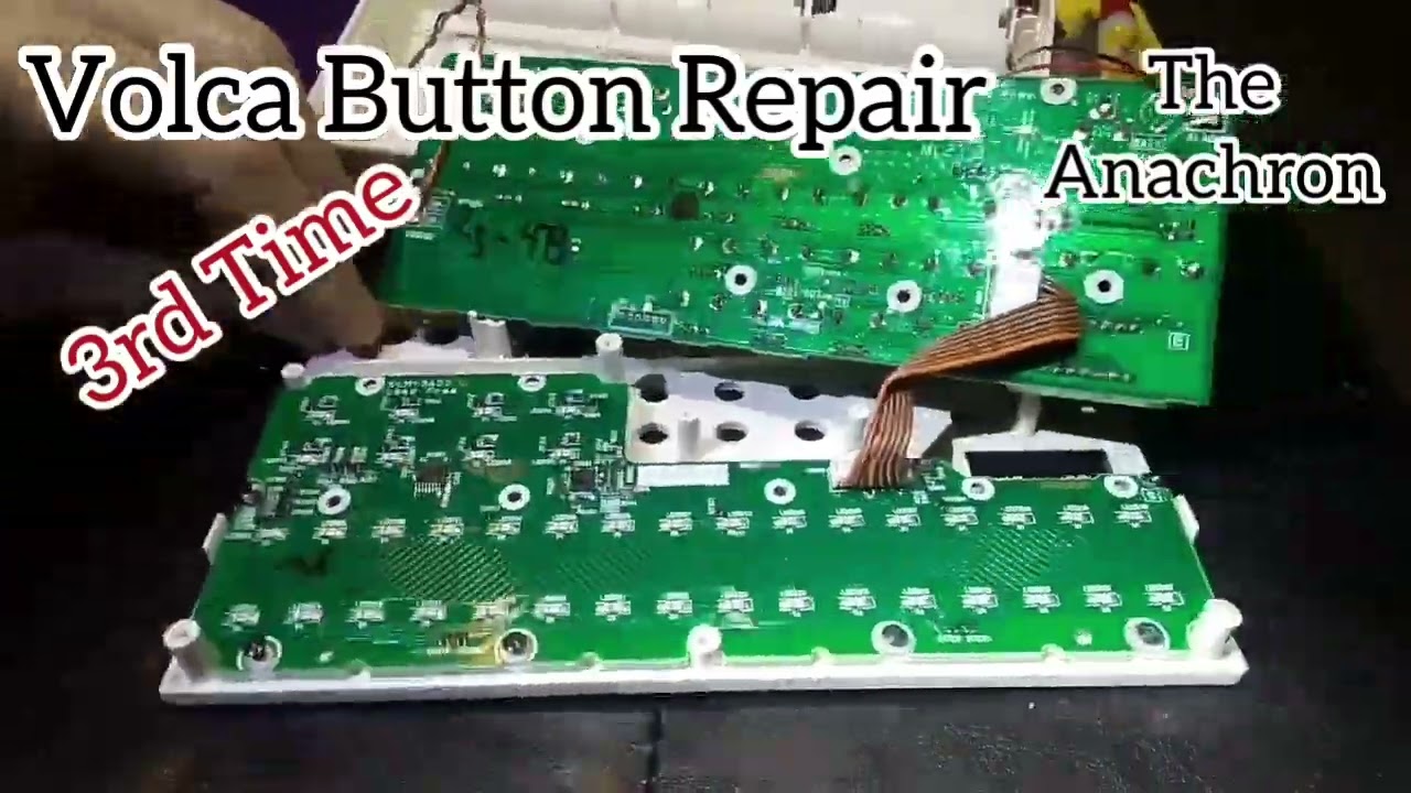 Volca Sample Button Repair 3rd Time with voice-over explaination for Volca Sample