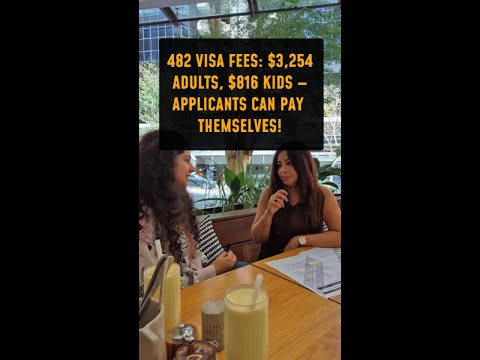 482 Visa Fees 3 254 Adults 816 Kids Applicants Can Pay Themselves Shorts 