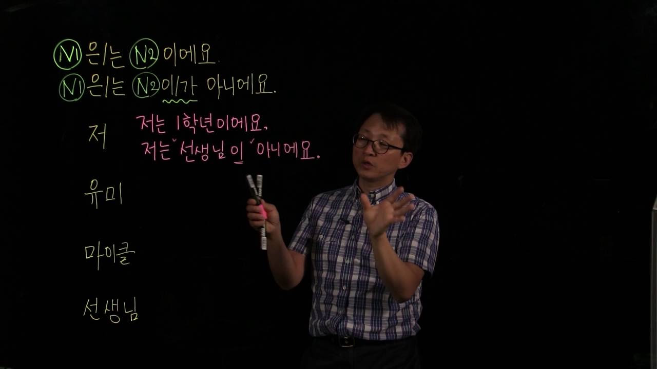 Today's grammar : 'N-이/가 아니에요. Negative Expression 1