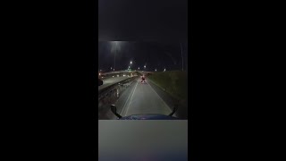 Yellow Car Driver Road Rages and Brake Checks Semi in Dallas