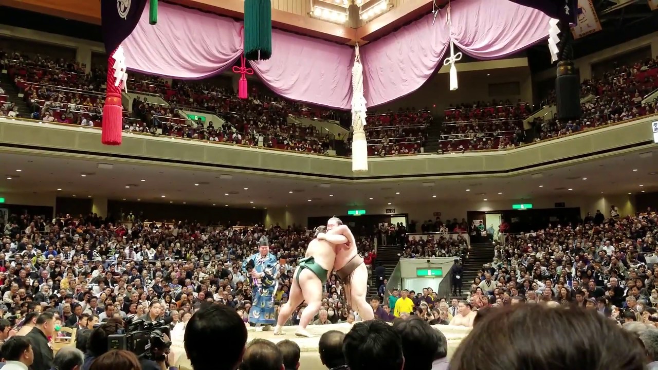 Tokyo Kokugikan Sumo Tournament in Jan. 2019