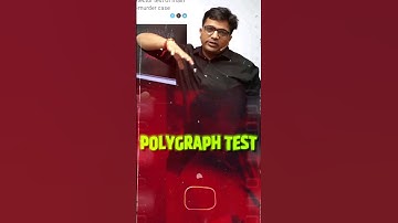 What is Polygraph Test? #ankitavasthisir #explained #polygraphtest #kolkatamurdercase
