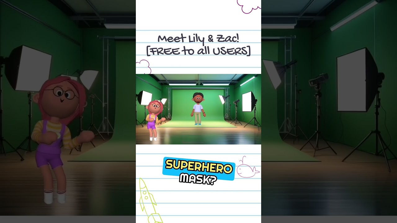 Meet Zac And Lily 🥳 New FREE 3D Characters! 