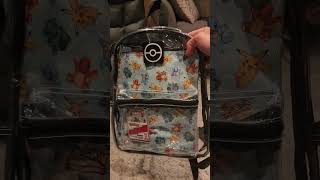 Trading Card Table Top Game Gear 1 Pokemon Clear Backpack From Old Navy
