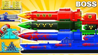 Abyssal Cruiser Titan Destruction! Tank vs Battleship War