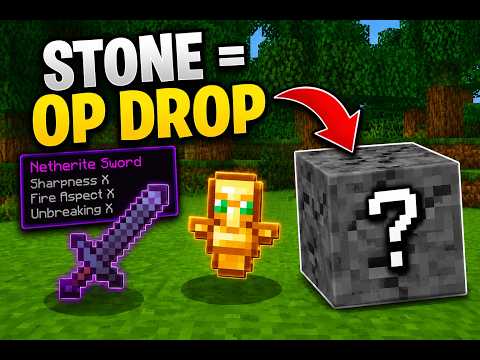 MINECRAFT, Ale ze STONE'A wypadają OP ITEMY!
