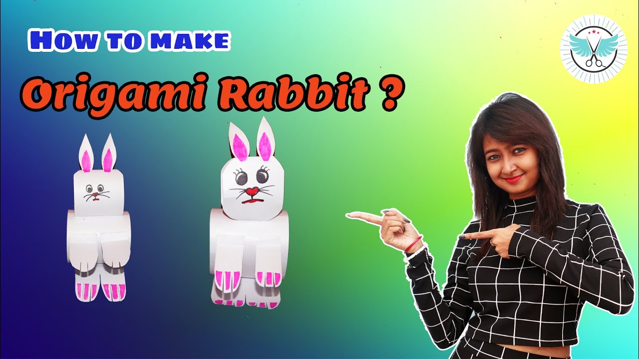 How to make a Origami Rabbit | DIY Crafts paper Rabbit | Piyu's Artsy ...
