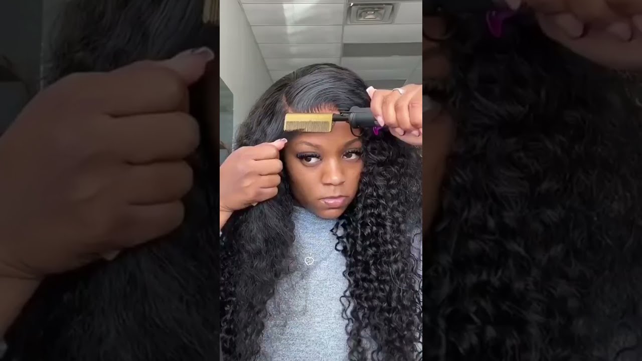 250 Deep Curly 4X4 Lace Closure Wig Hairstyletutorial Wigs Curlyhair Longhair Wiginstall