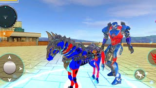 horse robot  cart game ### space robot war *  Supercar Robot transformer * Android GamePlay screenshot 4