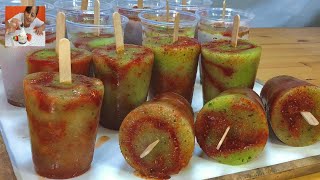 ¡Fácil y Delicioso! PALETAS DE PEPINO CON CHAMOY para Negocio o Días Especiales