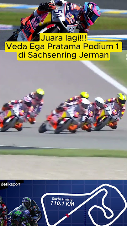 Juara lagi!!!Veda Ega Pratama Podium 1 di Sachsenring Jerman #shorts #motogp #kabarterkini